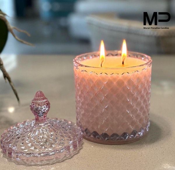 Crystal Clear Diamond Jar Scented Soy candles pack of 10