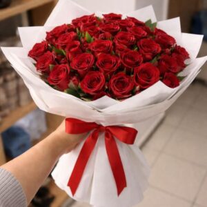 Red Rose Bouquet (25 Roses)