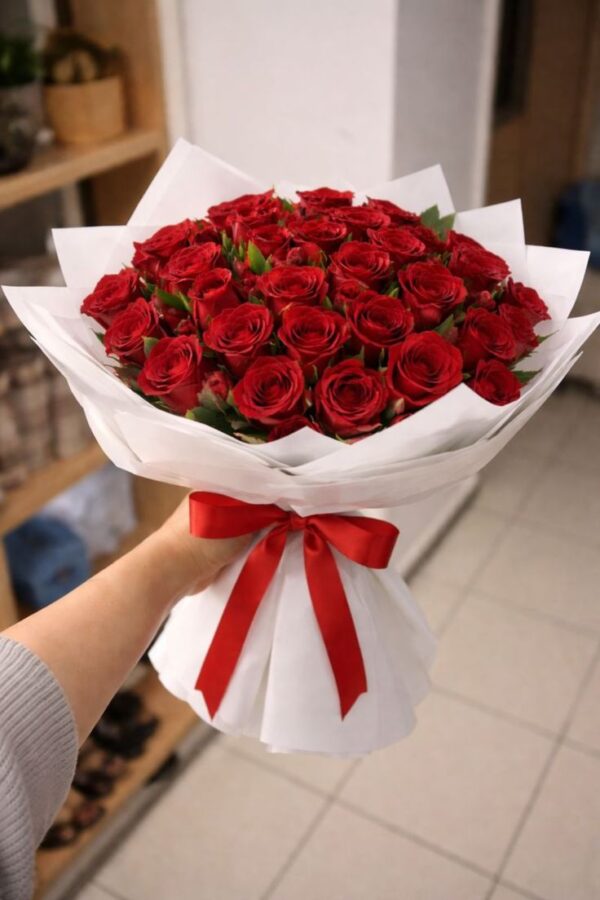 download (3) Red Rose Bouquet (25 Roses)