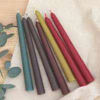 Color full Taper Candle Pack Of 10 , Customized Color,
