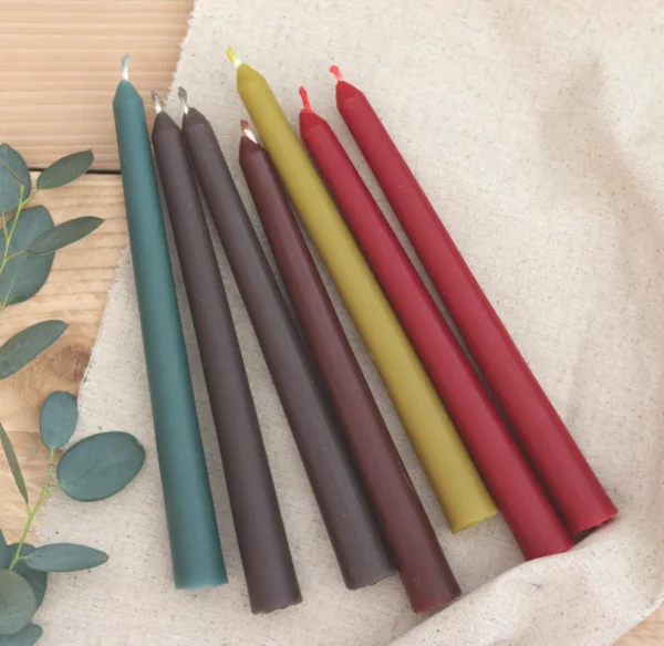Color full Taper Candle Pack Of 10 , Customized Color,