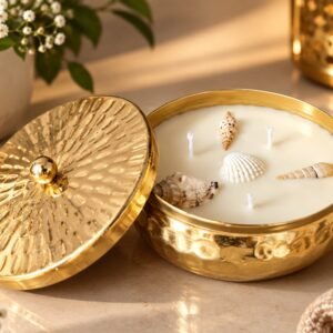 3-Wick Urli Sea Shells Lotus Scented Candle
