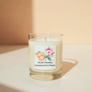 Honeysuckle & Peach Soy Scented Candle