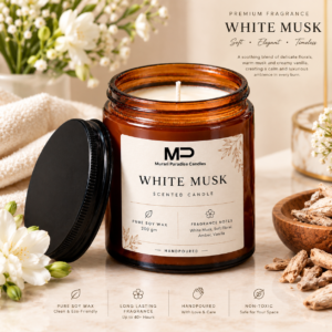 White Musk Scented Candle